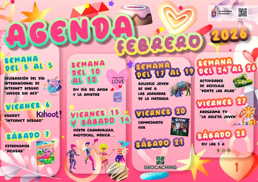 Agenda joven de Guijuelo para febrero de 2026