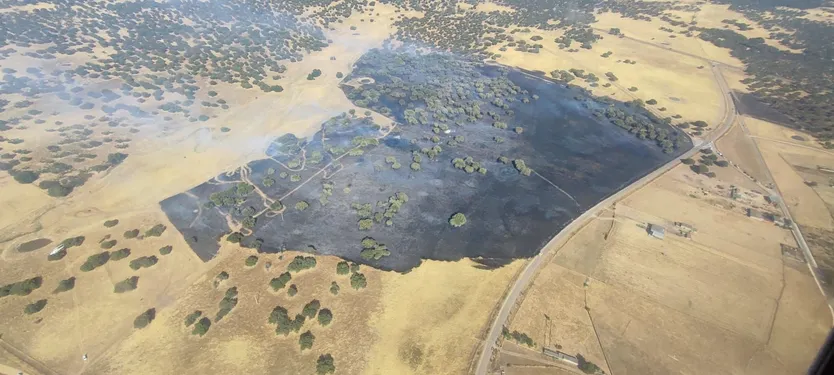 BRIF a su llegada al incendio de Campillo de Azaba