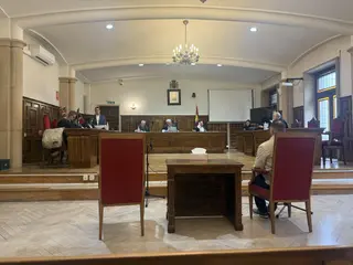 El acusado, J.A.G.V en la Audiencia Provincial