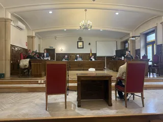 El acusado, J.A.G.V en la Audiencia Provincial
