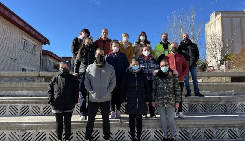 Participantes en el taller de empleo de Guijuelo