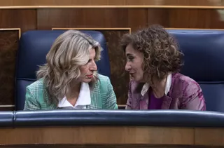 La vicepresidenta segunda del Gobierno y ministra de Trabajo, Yolanda Díaz, y la ministra de Hacienda y Función Pública, María Jesús Montero. Foto Alberto Ortega | Europa Press