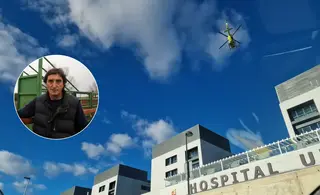 Hospital de Salamanca con una imagen del ex regidor de Moraleja de Sayago, Ángel Villamor