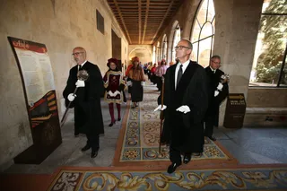 Miquel Barceló y Francisco Calvo Serraller, doctores honoris causa.