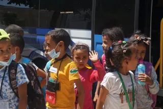 Llegada de los niños saharauis a Salamanca