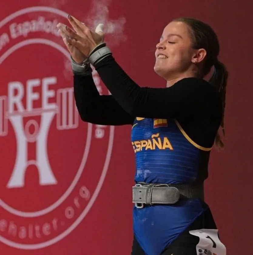 Laura García Rincón en el Campeonato del Mundo de Halterofilia Junior