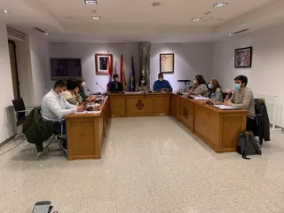 Un momento del último pleno municipal del Ayuntamiento de Peñaranda