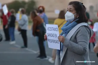 Protesta de los vecinos de Prosperidad