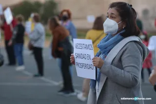 Protesta de los vecinos de Prosperidad
