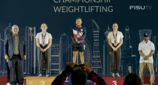 El Campeonato del Mundo Universitario de halterofilia en Doha representado por una salmantina