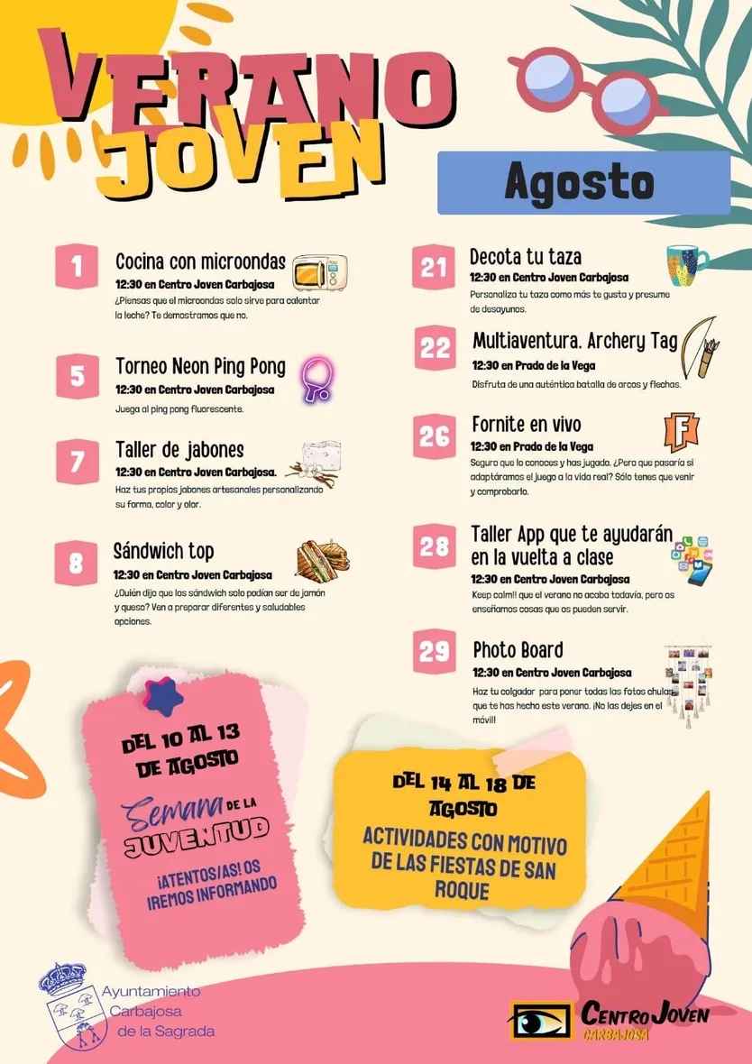 VERANO JOVEN AGOSTO 2024