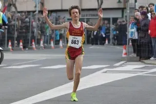 Mario García Romo gana la prueba cadete del Cross de Elgoibar