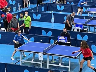 Irene Vicente, durante un partido del Zonal de Santander.
