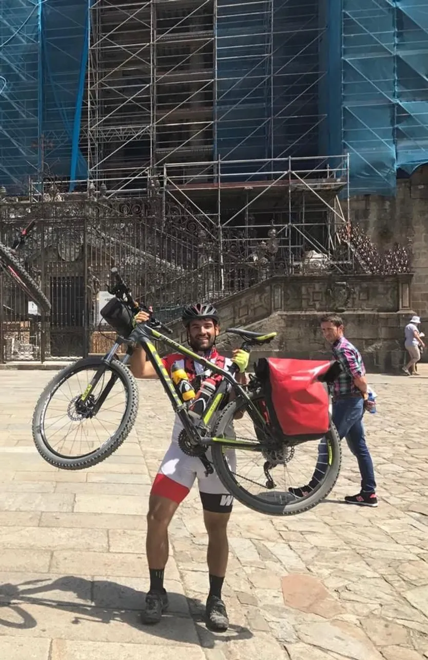 David Lorbada en uno de sus retos