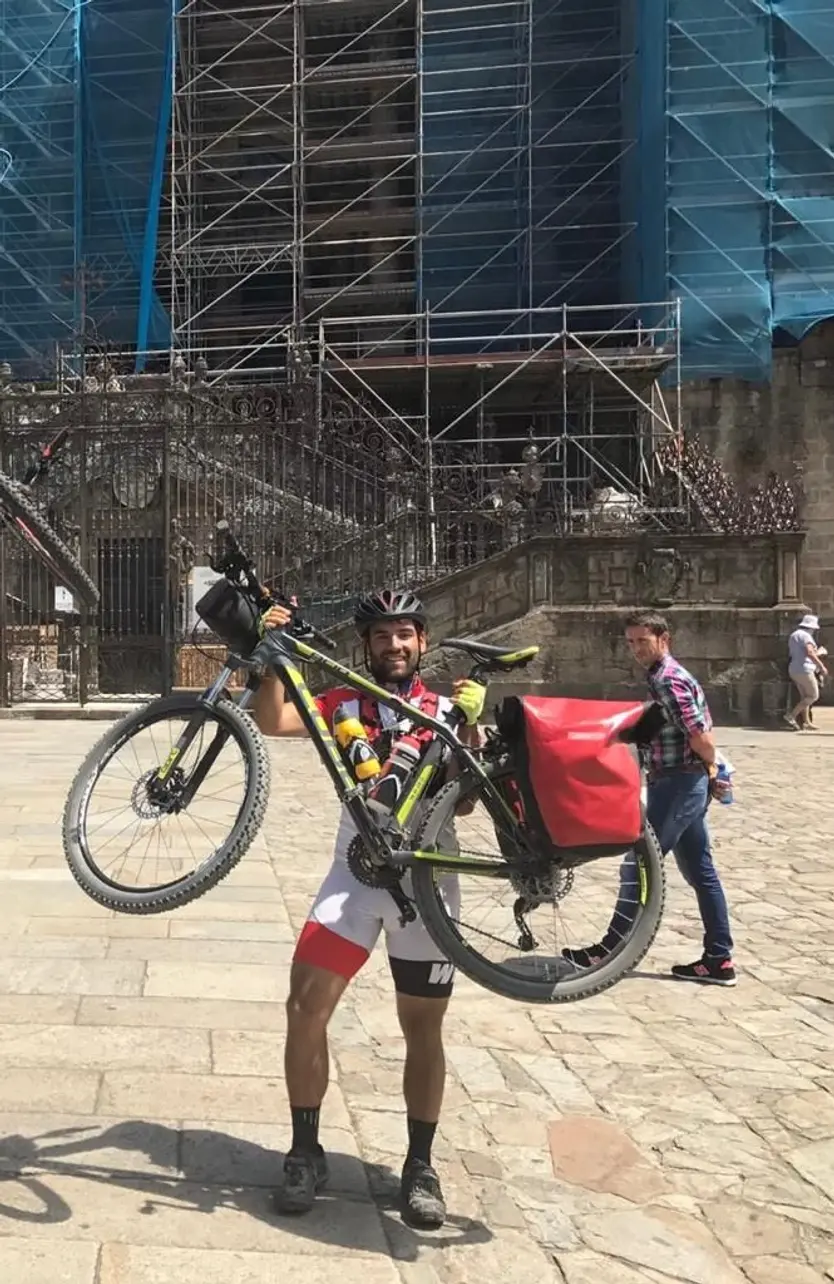 David Lorbada en uno de sus retos