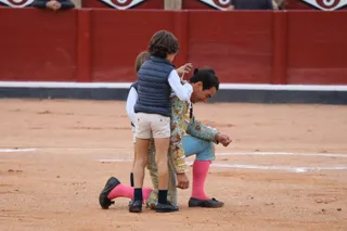 Domingo López Chaves se corta la coleta en Salamanca, tras 25 años de alternativa. Foto Andrea M.