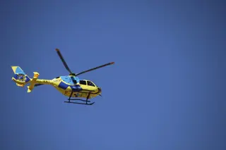 Imagen de archivo de un helicóptero medicalizado de Sacyl
