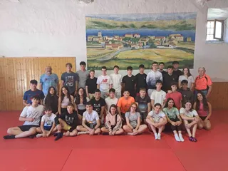 Concentración de judokas en el albergue Villa de Salvatierras