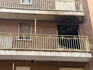 Estado en el que ha quedado la vivienda situada en la calle Argentina
