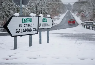 Nieve en la comarca de la Sierra de Francia | José Vicente / ICAL
