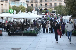 Terrazas en la tarde de este viernes, 29 de enero