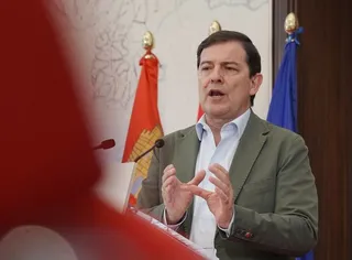 Alfonso Fernández Mañueco durante la intervención este miércoles 20 de agosto | ICAL