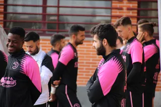 Tarek y Mubarak, en un entrenamiento en Las Pistas | FOTO SALAMANCA24HORAS.COM