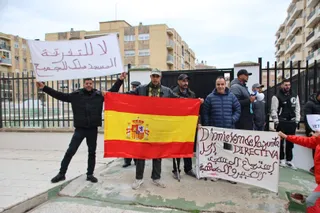 Manifestación sobre el dinero de la Comunidad Islámica de Salamanca