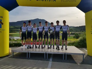 Los cadetes del Team Ekiparte- Promesal en Navarra