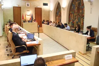Imagen de archivo de una sesión de Pleno del Ayuntamiento de Salamanca