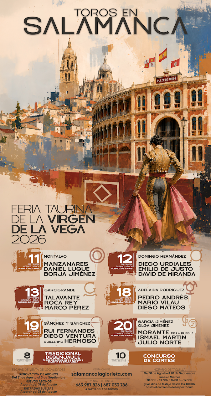 Cartel de la Feria Taurina de la Virgen de la Vega