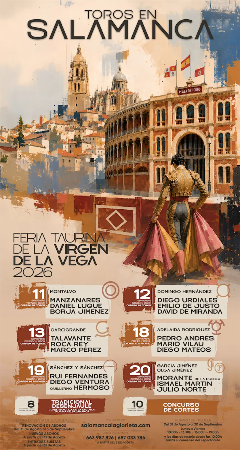 Cartel de la Feria Taurina de la Virgen de la Vega