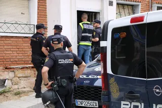 Imagen de archivo de agentes de Policía Nacional en un registro en el barrio del Carmen