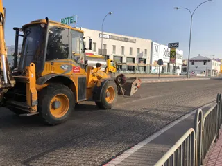 Obras de rehabilitación del firme en el Polígono de los Villares