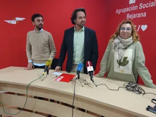 Fran Díaz, Antonio Cámara y Ana María Vicente en Béjar