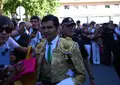 Morante De La Puebla Llegando Al Patio De Cuadrillas De La Plaza De Toros De Salamanca | Foto Juanes