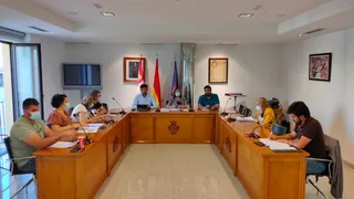 Un momento del pleno celebrado en el Ayuntamiento de Peñaranda