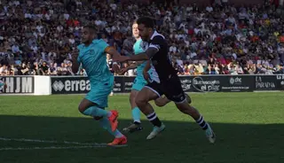 Álvaro Gómez, ante el Barcelona Atletic | FOTO SALAMANCA24HORAS.COM
