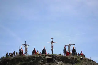 La ‘Pasión viviente’ vuelve a protagonizar el Viernes Santo en Serradilla del Arroyo | Foto ICAL