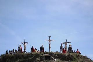 La ‘Pasión viviente’ vuelve a protagonizar el Viernes Santo en Serradilla del Arroyo | Foto ICAL