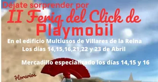 Vuelve la Feria del Click de Playmobil a Villares