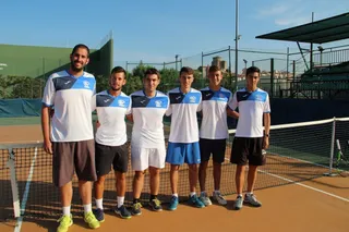 Foto Club Tenis Alba de Tormes ayer domingo