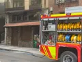 Movilización del cuerpo de Bomberos de Salamanca por un incendio en un bar de la calle Rodríguez Fabrés