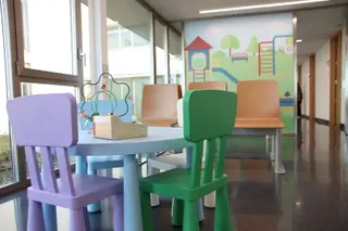 Zona de Pediatría en el nuevo Centro de Salud de Prosperidad. 