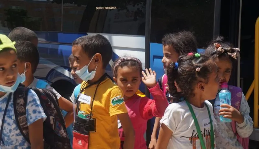 Llegada de los niños saharauis a Salamanca