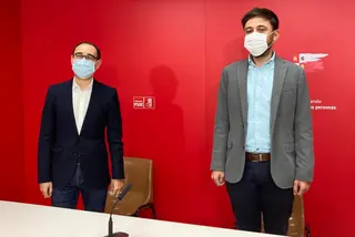 El diputado socialista, David Serrada, y el senador del PSOE, Fran Díaz