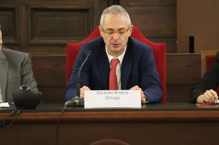El rector de la Universidad de Salamanca, Ricardo Rivero. Foto de archivo