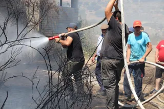 Reactivación del incendio en San Felices de los Gallegos