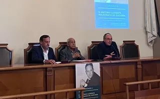 Homenaje a Antonio Llorente Maldonado en el Aula Magna de la Facultad de Filología