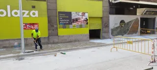Obras en la calle Álvaro Gil